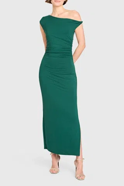 Amanda Uprichard Jennan Dress In Hunter Green