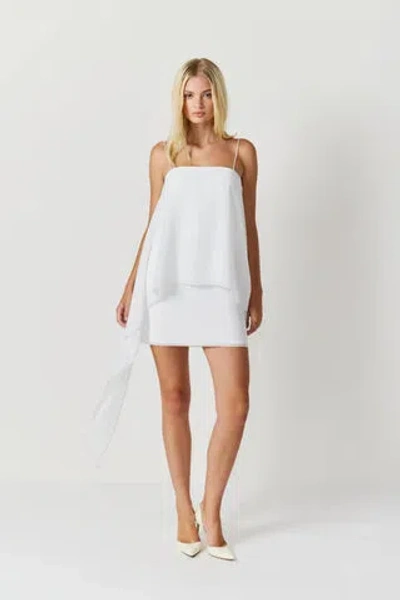 Amanda Uprichard Jenny Mini Dress In White
