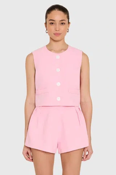 Amanda Uprichard Jeremiah Top In Pink