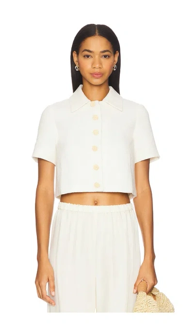 Amanda Uprichard Josie Top In White