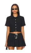 Amanda Uprichard Josie Top In 블랙