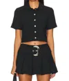 Amanda Uprichard Josie Top In Black