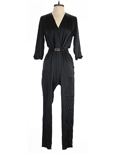 Pre-owned Amanda Uprichard Jumpsuit In Black
