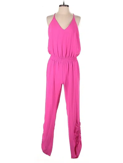 Pre-owned Amanda Uprichard Jumpsuit In Pink