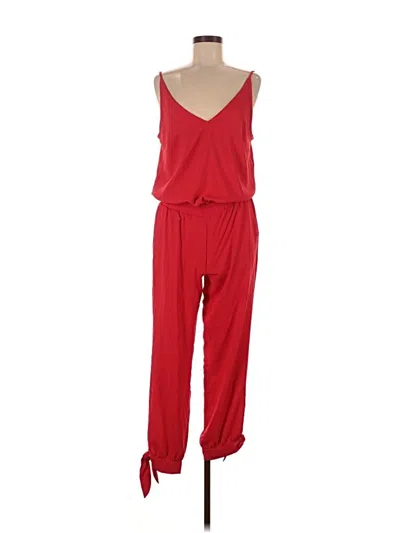 Pre-owned Amanda Uprichard Jumpsuit In Red