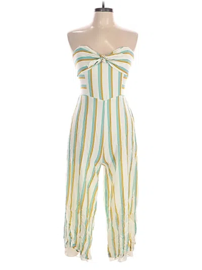Pre-owned Amanda Uprichard Jumpsuit In Yellow
