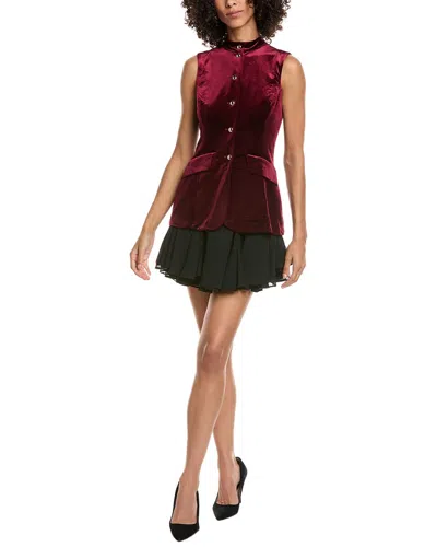 Amanda Uprichard Justine Dress In Red