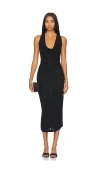 Amanda Uprichard Kahlo Maxi Dress In Black