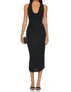 Amanda Uprichard Kahlo Maxi Dress In Black