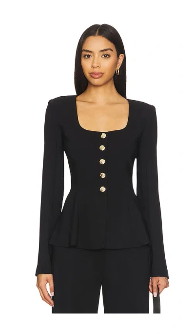 Amanda Uprichard Kailey Top In Black