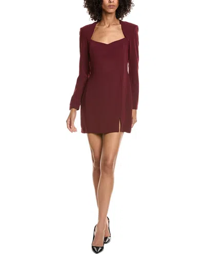 Amanda Uprichard Katana Dress In Burgundy