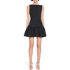 Amanda Uprichard Katina Mini Dress In Black In Black