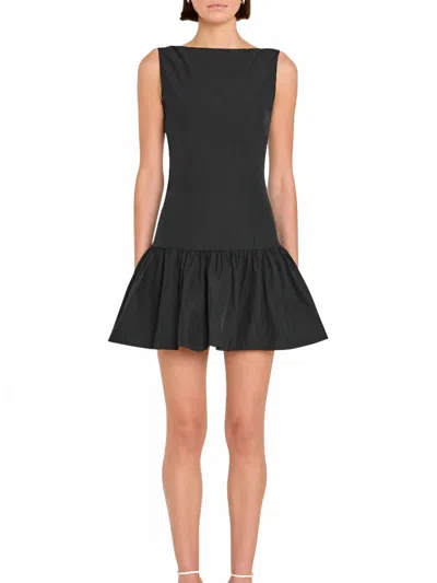 AMANDA UPRICHARD KATINA MINI DRESS IN BLACK
