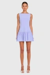 Amanda Uprichard Katina Skort Romper In Purple