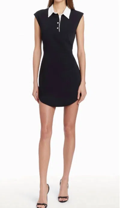Amanda Uprichard Kearney Dress In Black/ivory In Multi