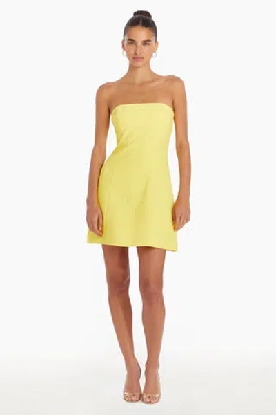 Amanda Uprichard Kelsey Dress In Electric Yellow