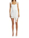 Amanda Uprichard Kendra Skort Romper In Ivory In White