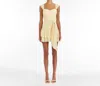 Amanda Uprichard Kendra Skort Romper In Yellow In Yellow