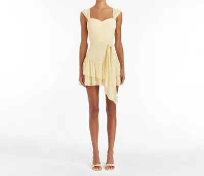 Amanda Uprichard Kendra Skort Romper In Yellow
