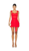 Amanda Uprichard Kendra Skort Romper In Serrano