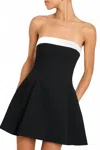 Amanda Uprichard Kerielle Strapless Minidress In Black