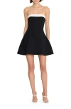 Amanda Uprichard Kerielle Strapless Minidress In Multi