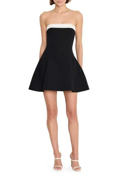 Amanda Uprichard Lucienne Skort Romper In Black