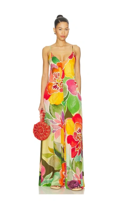 Amanda Uprichard Keyshia Jumpsuit In Yellow