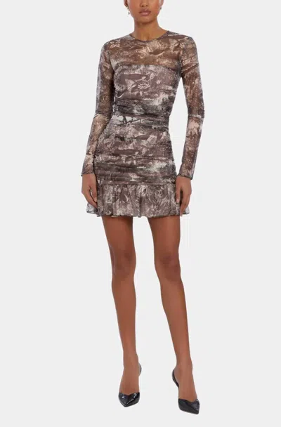 Amanda Uprichard Kianna Dress In Sparrow In Brown
