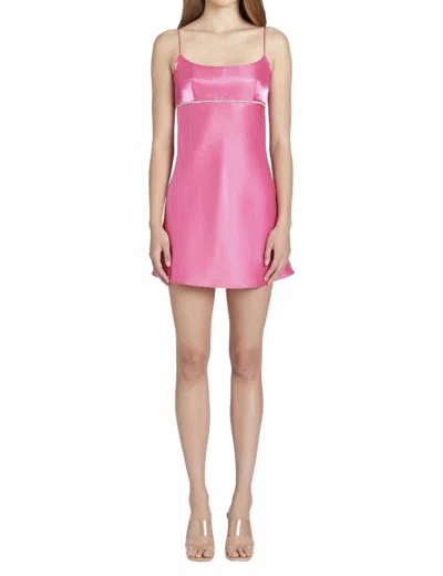 Amanda Uprichard Kiersten Mini Dress In Pink