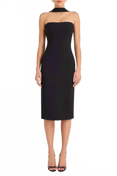 Amanda Uprichard Kimana Midi Dress In Black