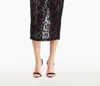 Amanda Uprichard Kismet Skirt In Black In Black