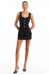 Amanda Uprichard Kya Romper In Black