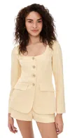 Amanda Uprichard Kya Romper Cornsilk