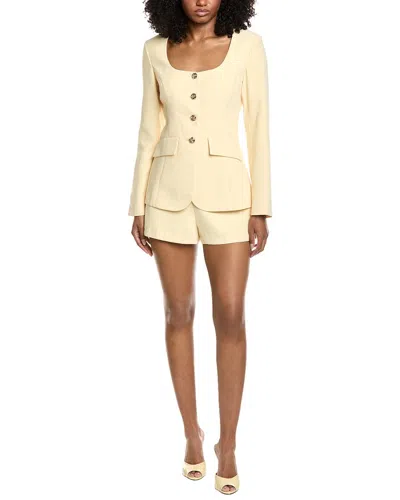 Amanda Uprichard Kya Romper In Yellow