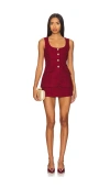 Amanda Uprichard Kya Romper In Wine
