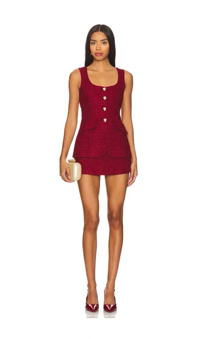 Amanda Uprichard Kya Romper In Wine