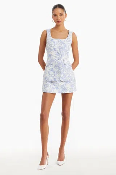 Amanda Uprichard Kya Skort Romper In English Blue