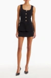 Amanda Uprichard Kya Romper In Black