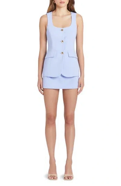 Amanda Uprichard Kya Sleeveless Romper Minidress In English Lavender