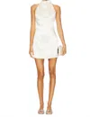 Amanda Uprichard Kyoto Mini Dress In Beige In White