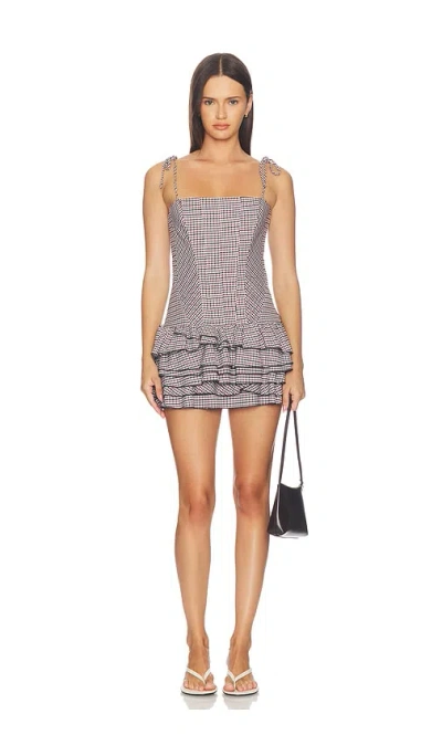 Amanda Uprichard Lauraline Romper In White Multi