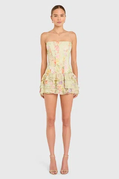 Amanda Uprichard Laureline Romper In Green
