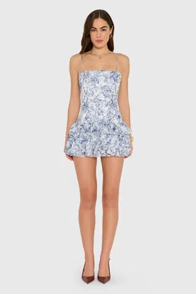 Amanda Uprichard Laureline Romper In Blue