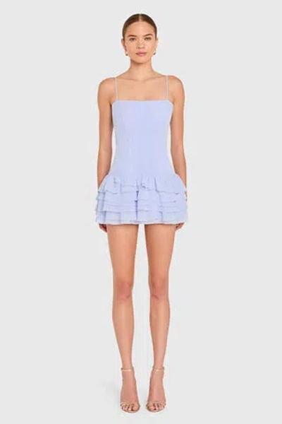 Amanda Uprichard Laureline Romper In Blue