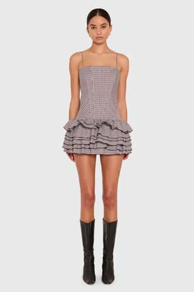 Amanda Uprichard Laureline Romper In White Multi