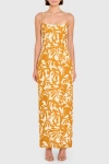 Amanda Uprichard Lawrence Mixed Print Maxi Dress