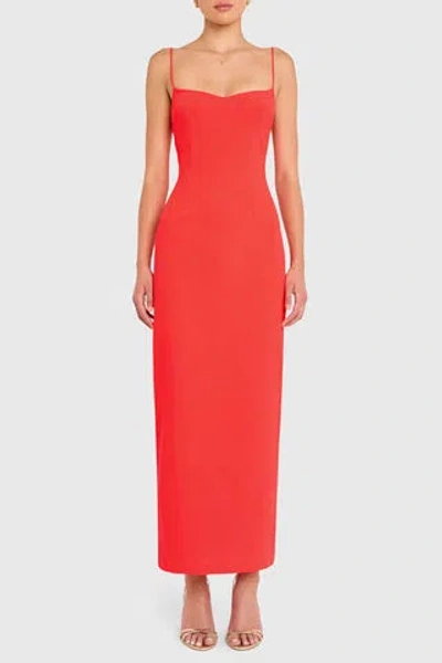 Amanda Uprichard Lawrence Maxi In Crimson