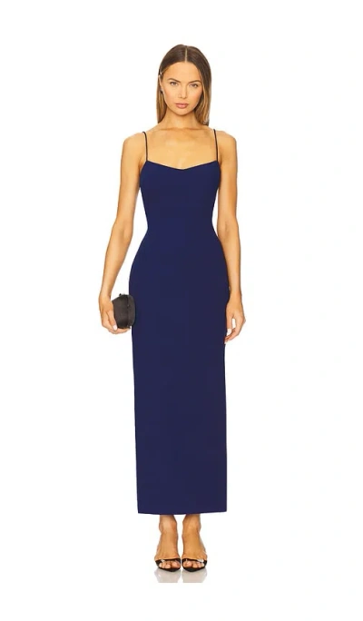 Amanda Uprichard Lawrence Maxi Dress In Blue