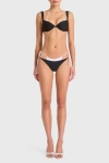 Amanda Uprichard Lazio Bikini Top In Black,white